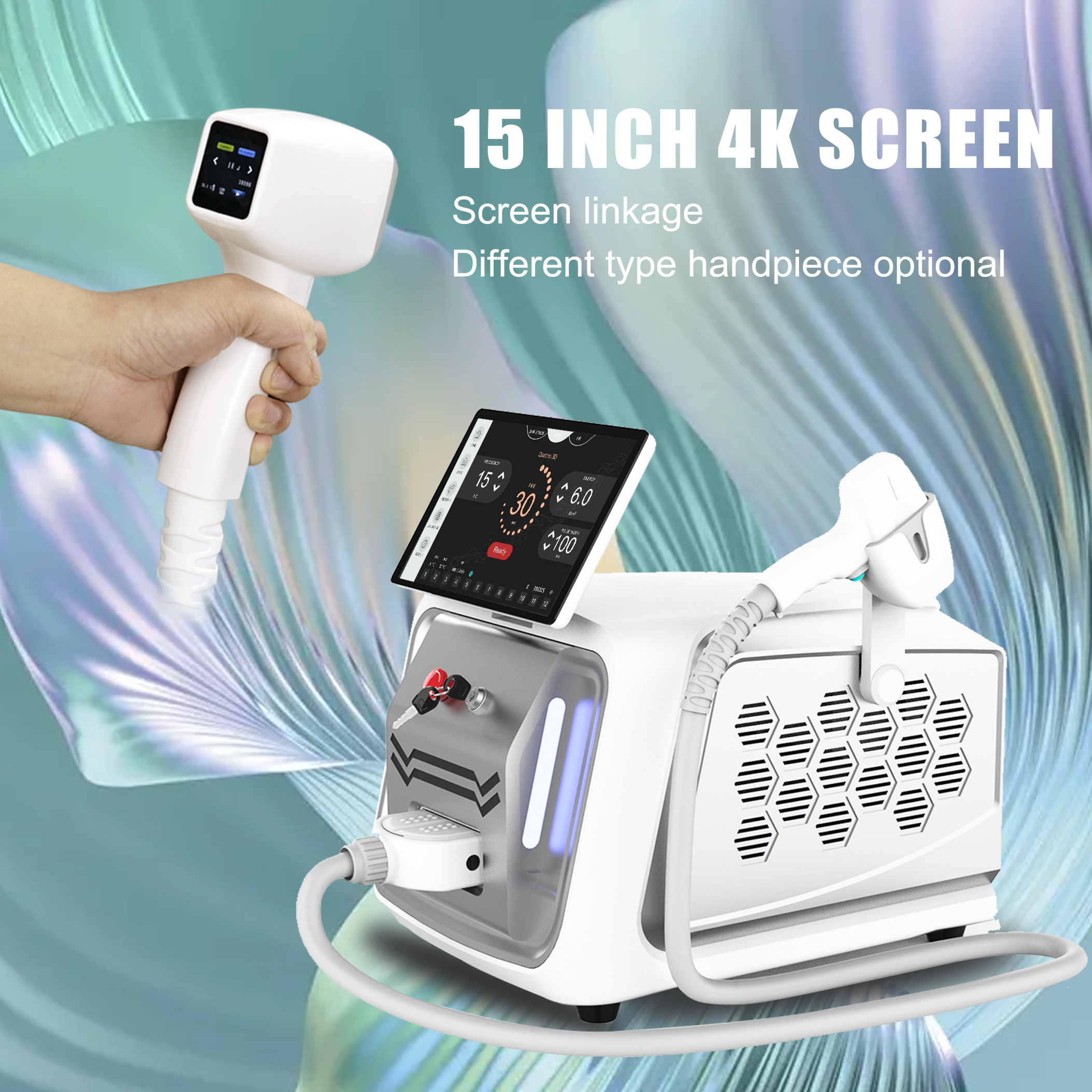 808nm Diode Laser 3 Waves Portable Laser Hair Removal 808nm 1064nm Diode Laser Hair Removal Machine Home
