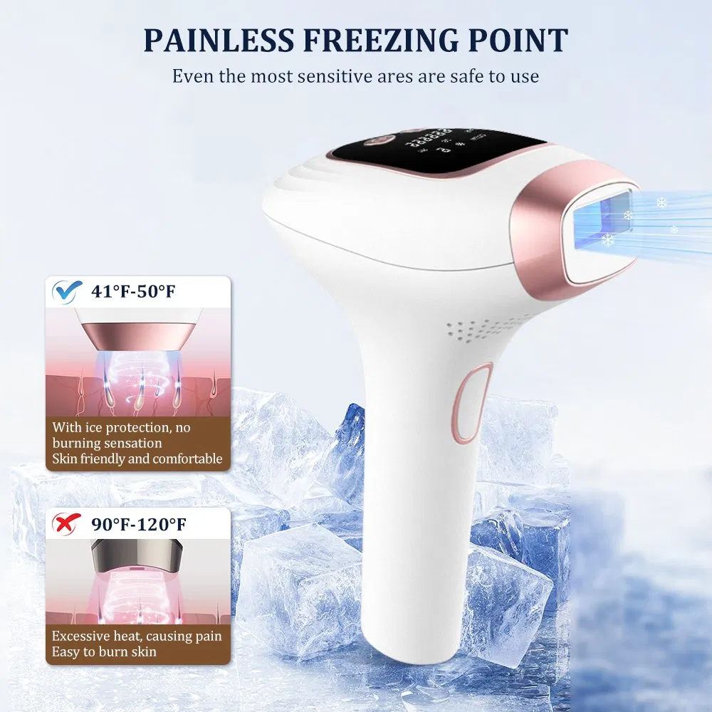 Portable IPL Hair Removal Device with Pain-Free Permanent Hair Reduction