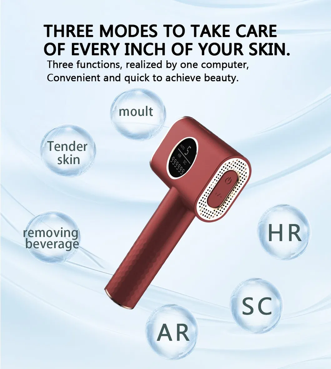 Professional Household IPL Hair Removal Instrument CE FCC RoHS 510K