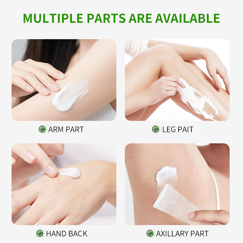Clear Skin Moisturizing Hair Removal Cream Gentle Body Hair Remover For Arms Legs Underarms Hands Hydrating Non-Irritating