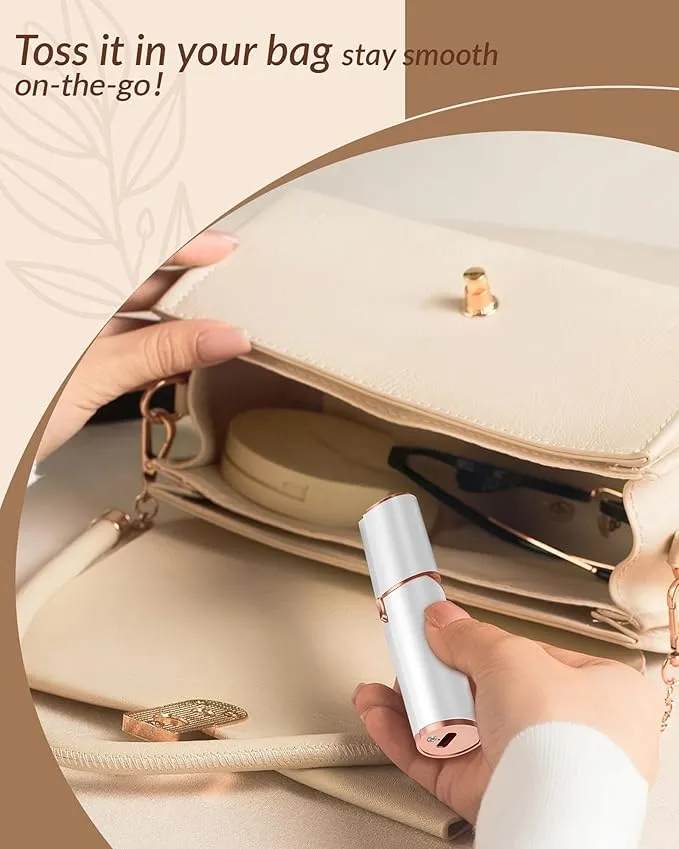 Facial Hair Removal for Women: Painless Rechargeable Face Shaver Electric Hair Remover Device for Peach Fuzz Upper Lip Chin