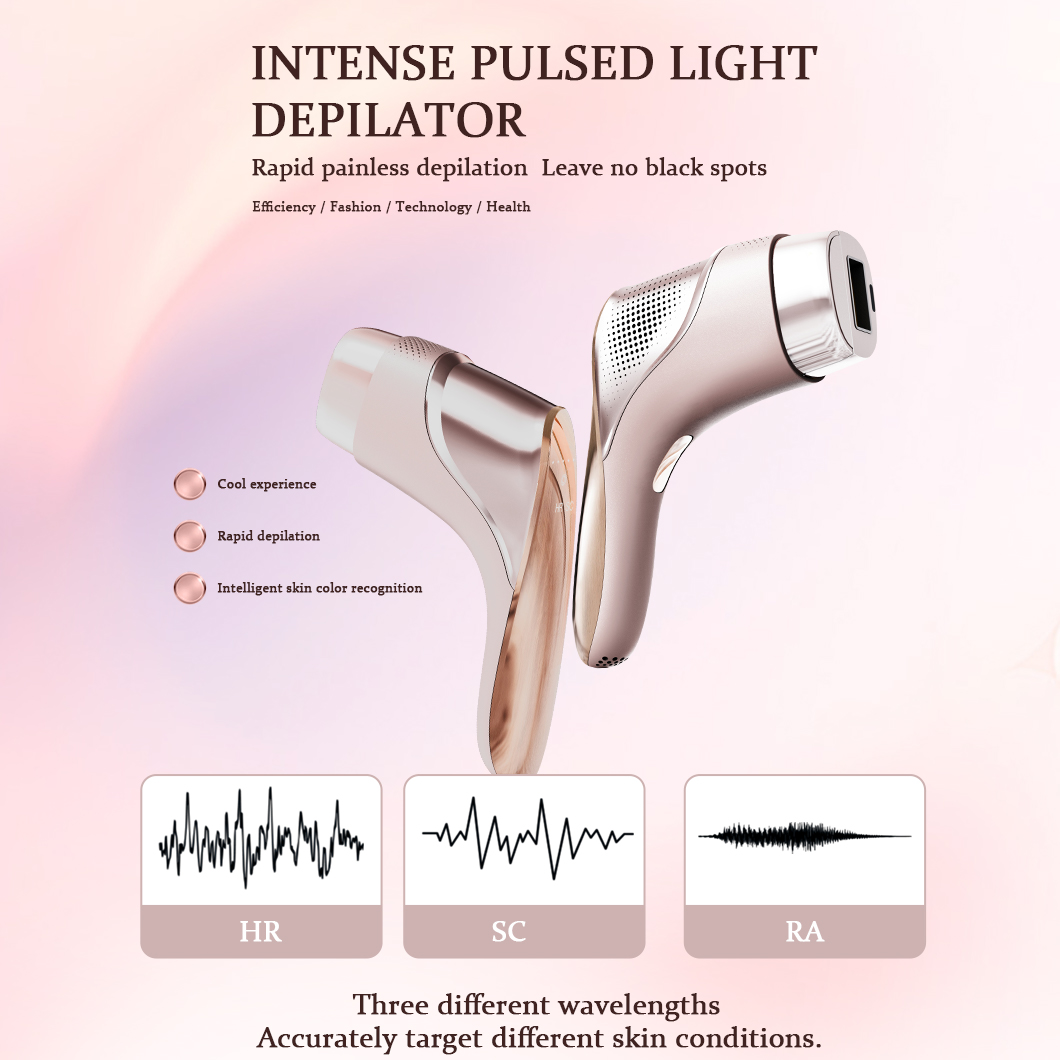 Fasiz New Trend Special Design Automatic Skin Color Recognition Ice Ipl Laser Hair Removal for Home Use