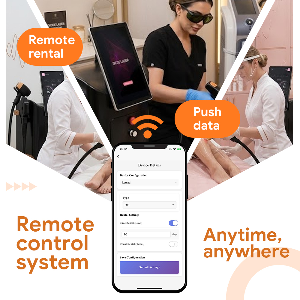 Smart Diode Laser Hair Removal laser beauty equipment Solving System Failure Issues for Hair Removal &amp; Skin Rejuvenation