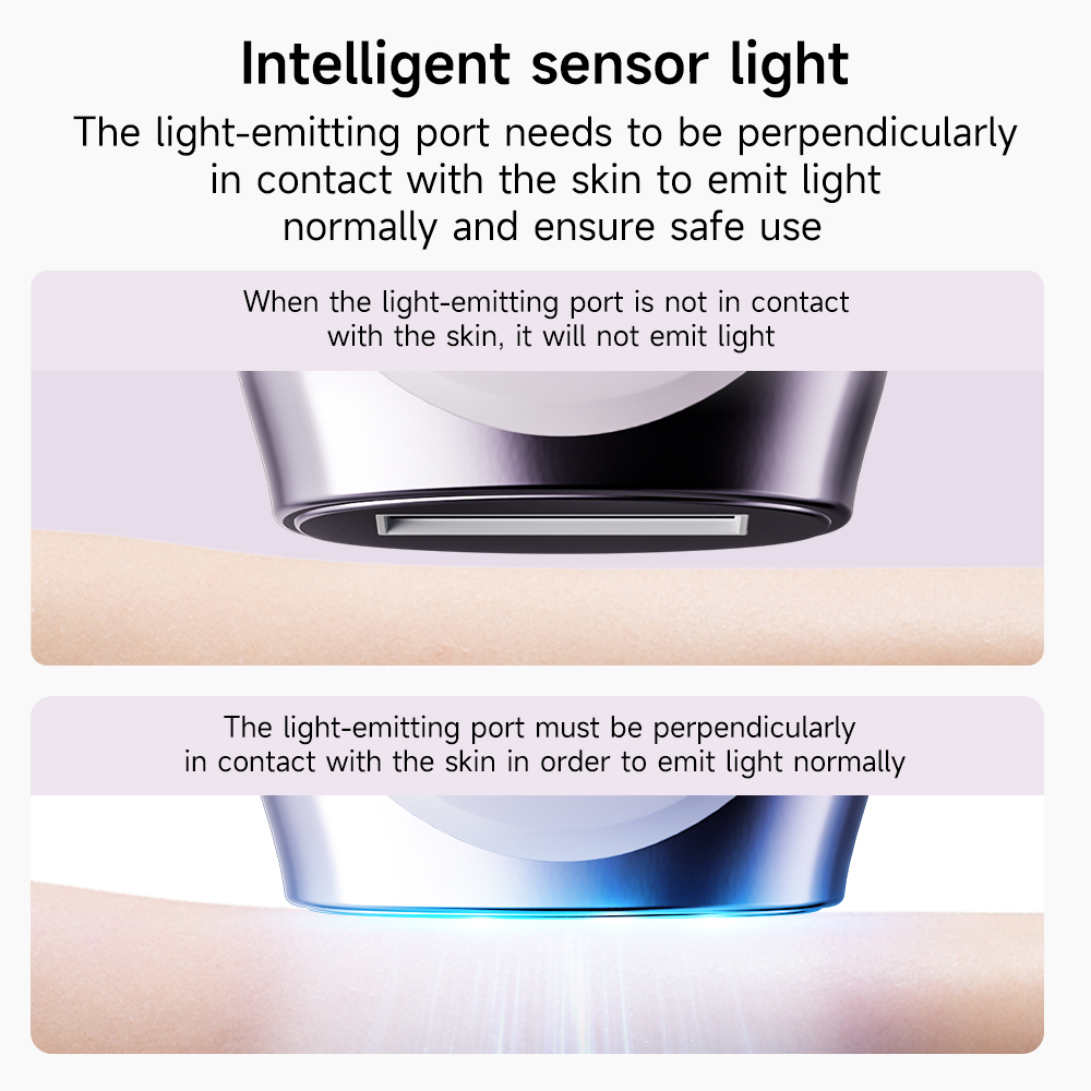 IPL Hair Removal Device with Ice Cooling 13J High Energy, 9 Levels, Smart Skin Sensor Hair Removal for Full Body Home Use