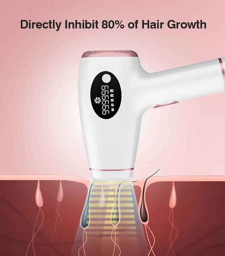 Painless 9000000 Flashes Home Use Machine Permanent Laser IPL Portable Full Body Hair Removal