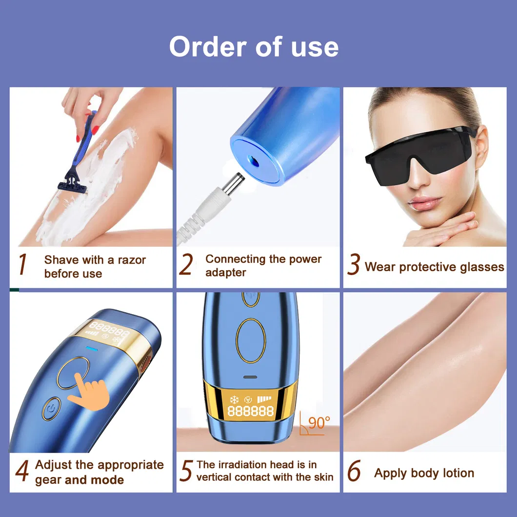Permanently Hair Removal Epilator Ice Cooling Painless IPL Laser Hair Removal
