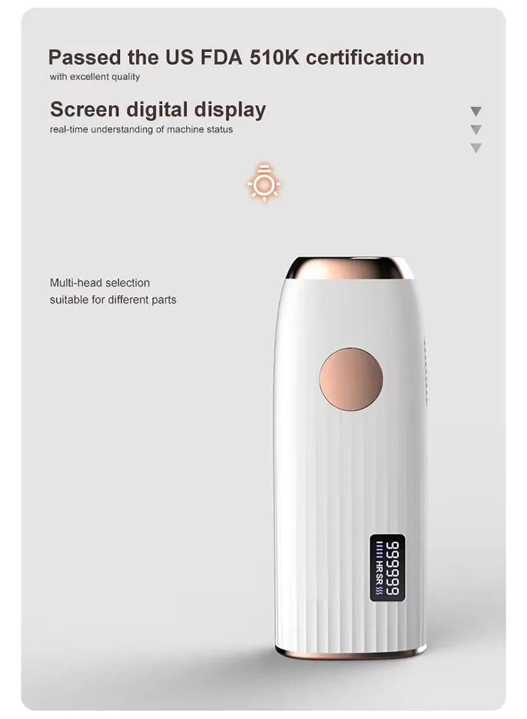 at Home Permanently Hair Removal Machine with IPL Ice Cooling System