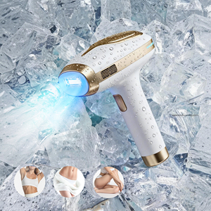 Home Use ICE Cooling IPL Hair Removal Epilator - Painless Portable for Face &amp; Body, Adjustable Intensity Cool IPL Hair Removal