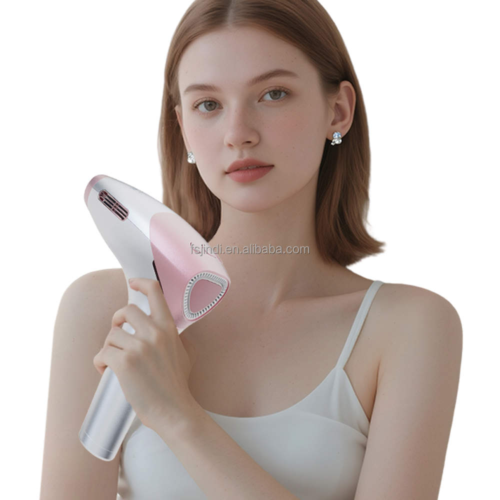 Cordless Rechargeable IPL Hair Removal Handset With Skin Recognition Function Ice Cooling Permanent Hair Remover For Full Body
