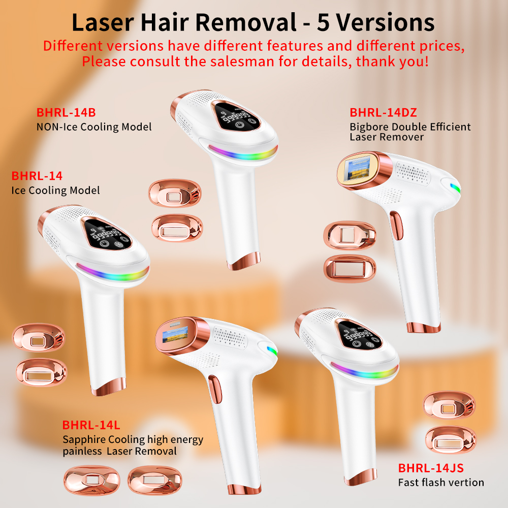 Handset 510K Sapphire Depilator Fast Flash Ice Cooling Painless Epilator IPL Machine Portable Home Use Light Laser Hair Removal