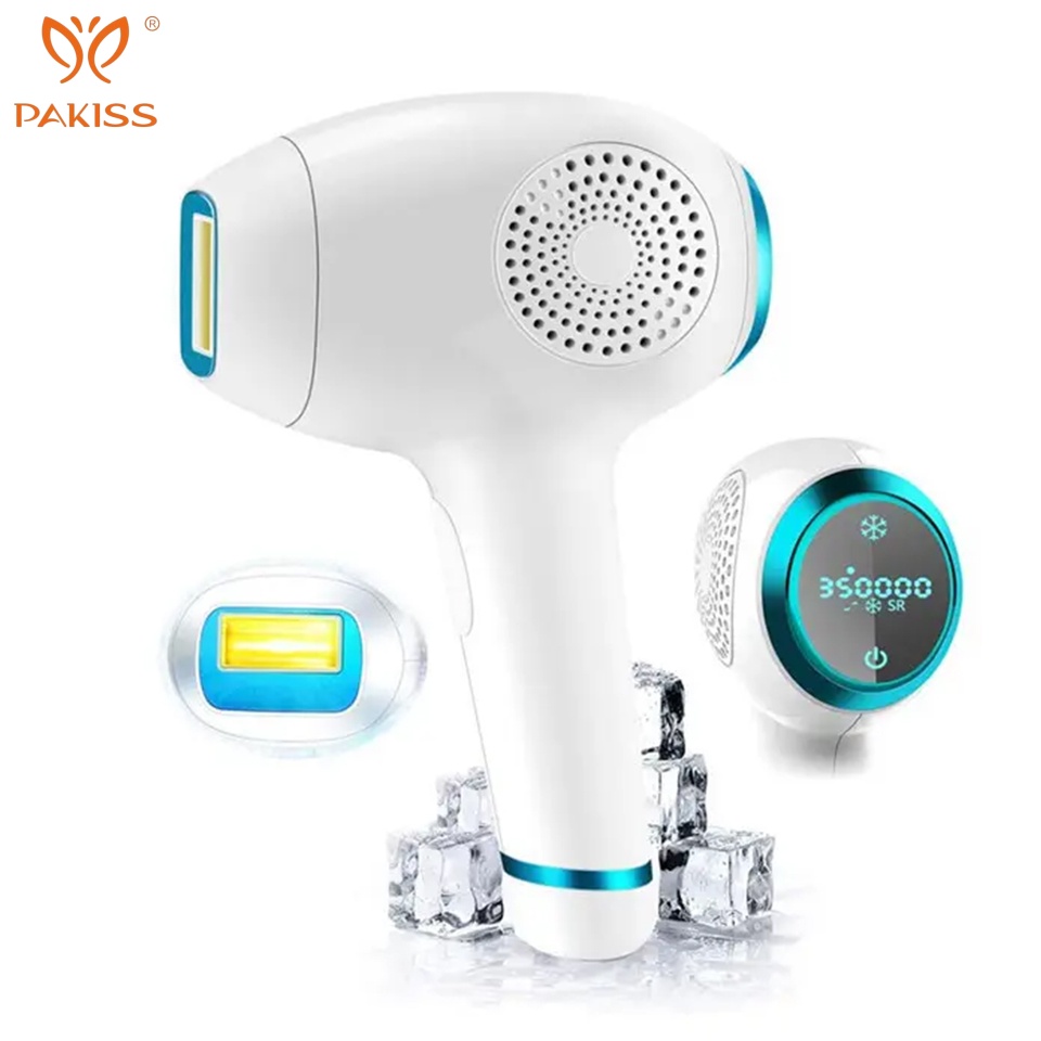 PAKISS IPL Hair Removal System, Ice Panel Cooling &amp; Pain Reduction, Safe for White Yellow Skin Tones