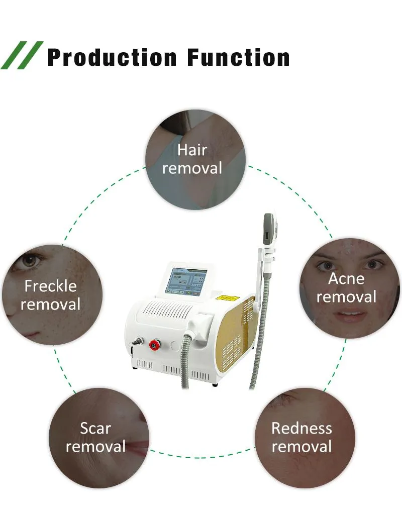Multifunctional 3 Filters Skin Rejuvenation and Firm Permanent IPL Hair Removal Device Portable