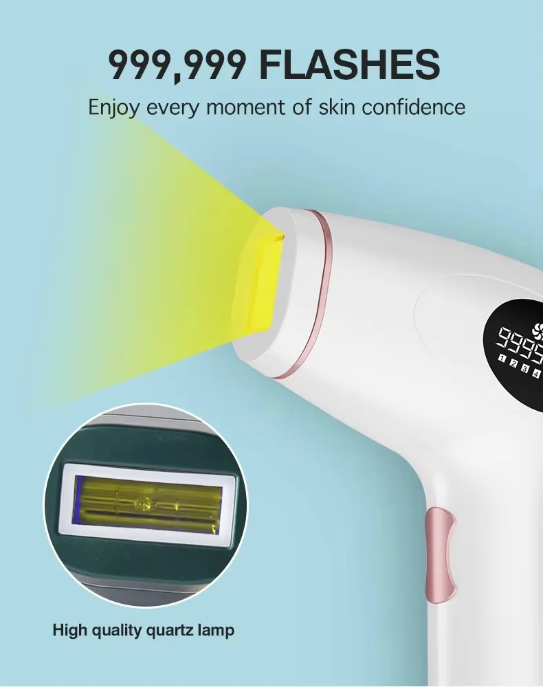 Painless 9000000 Flashes Home Use Machine Permanent Laser IPL Portable Full Body Hair Removal
