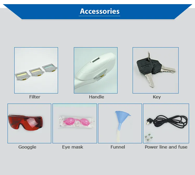 High Output Power Portable IPL Hair Removal Device Display 5