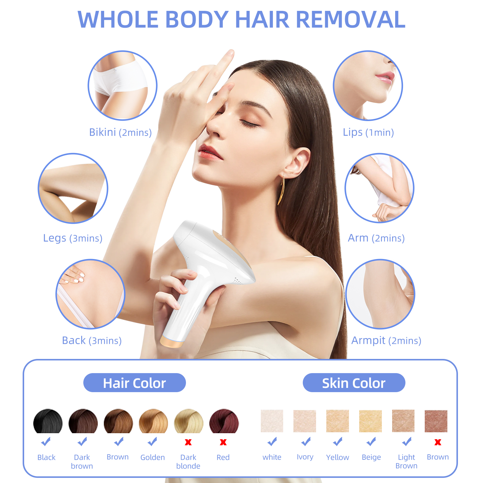 New Ice Cooling Skin Tone Sensor IPL Hair Removal ODM/OEM High Quality Large Area Hair Remover Device