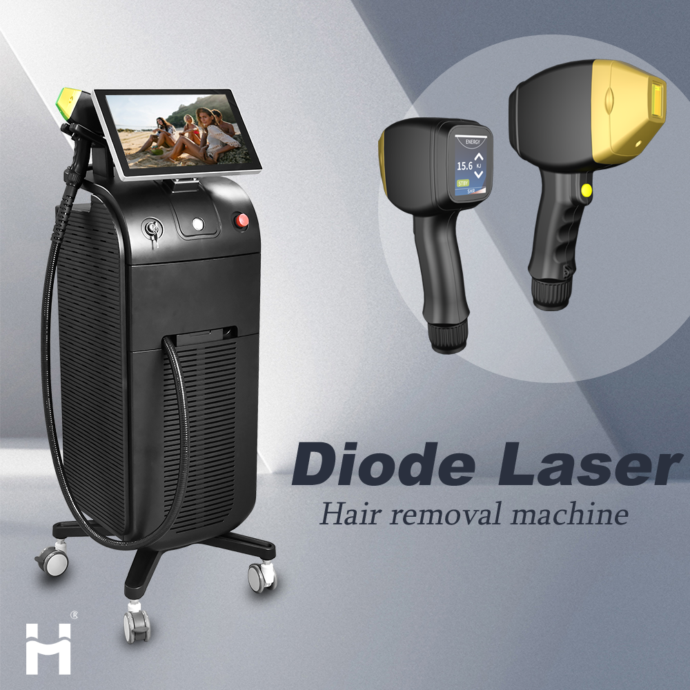 Medical Grade 808nm Diode Laser Hair Removal System Permanent Hair Reduction Cooling Technology Commercial Use Stationary 15.6