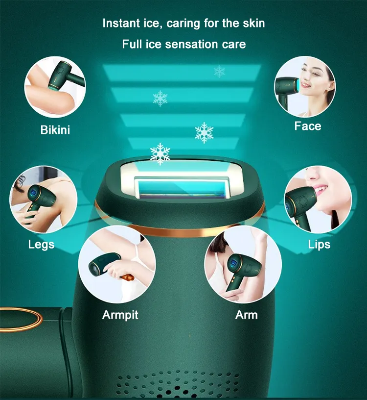 Permanent Painless Epilator Laser Portable Hair Remover IPL Hair Removal Device