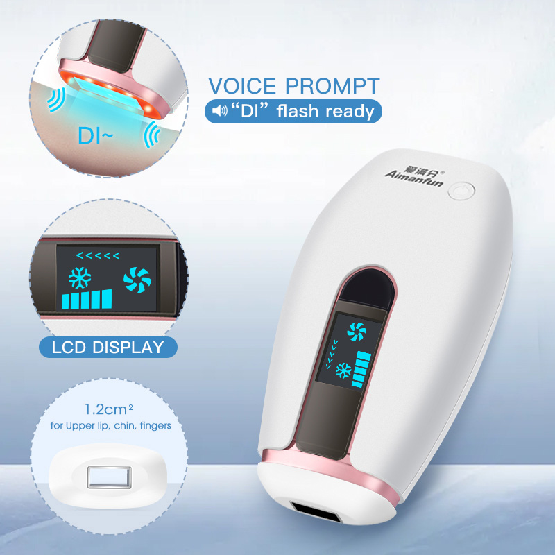 IPL Hair Removal Device with Sapphire Ice Cooling Magnetic Small Head for Face and Body Painless Hair Removal Household English