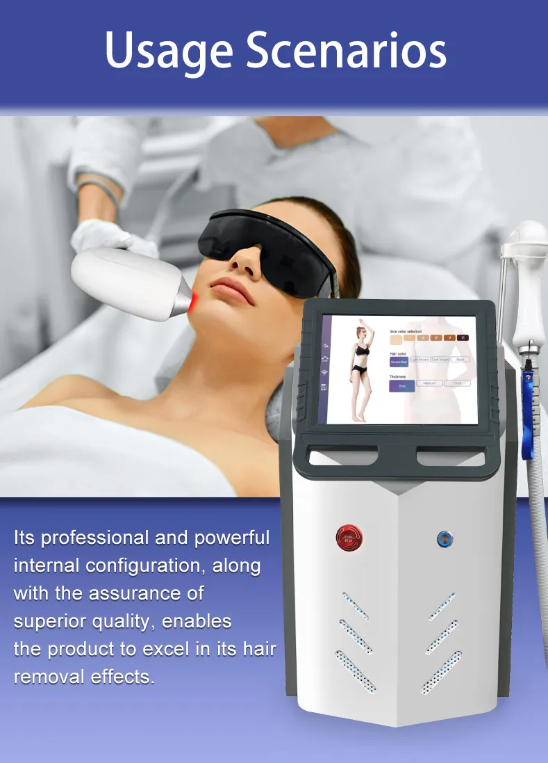 Newest Triple Wavelength Diode Laser Hair Removal with Factory Price 808nm Hair Removal Machine IPL Hair Removal Laser Machine