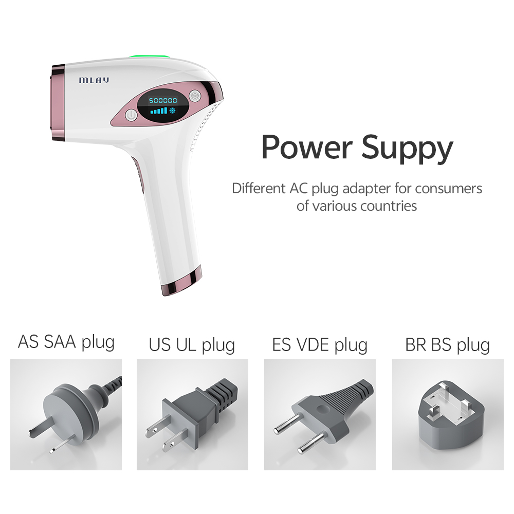 MLAY T4 Laser Hair Removal Device Hot Sale Professional Home Use IPL With Cooling Function for 500000 Shots Free Shipping