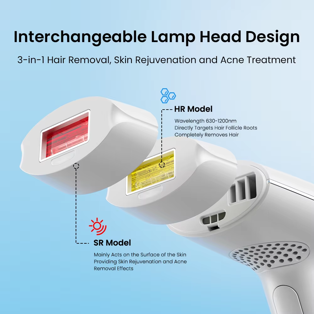 Moolweel T001i IPL Hair Removal Epilator Household RV Use Handheld Portable Painless Acne Removal Ice Cooling English Whole Body