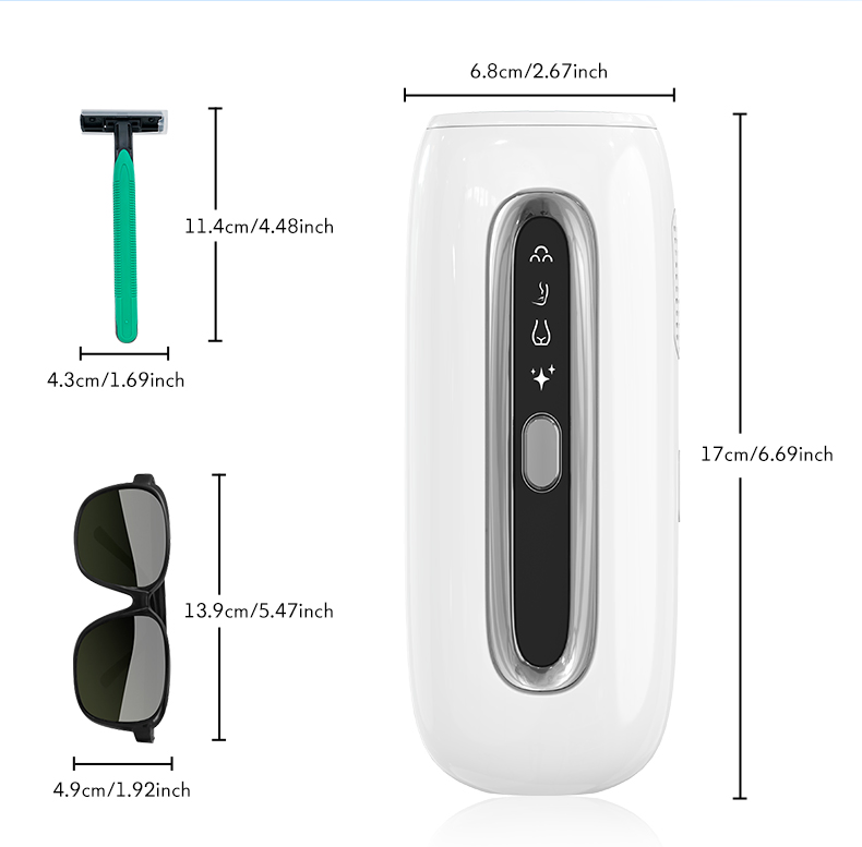 IPL Hair Removal Device Portable Laser Hair Removal for Home &amp; Salon