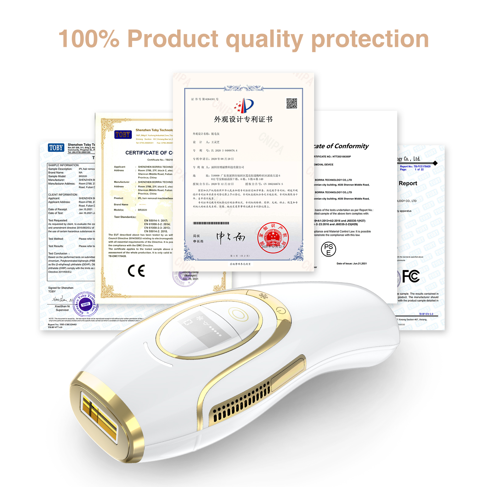 OEM Hand Held Full Body Painless Permanent Home Hair Removal Laser Machine IPL Device Handset Wholesale