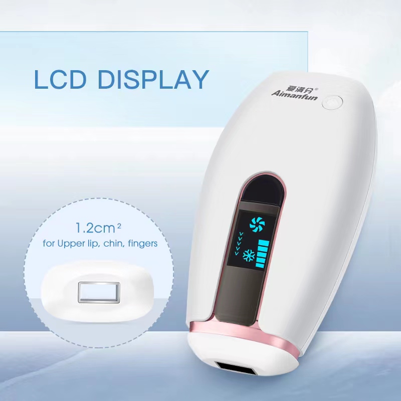 IPL Hair Removal Device with Sapphire Ice Cooling Magnetic Small Head for Face and Body Painless Hair Removal Household English