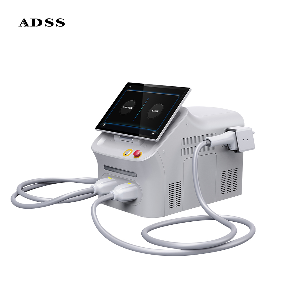 ADSS Double Handles IPL Hair Removal Facial Pigmentation Removal Dynamic Pulse Light Skin Rejuvenation Machine