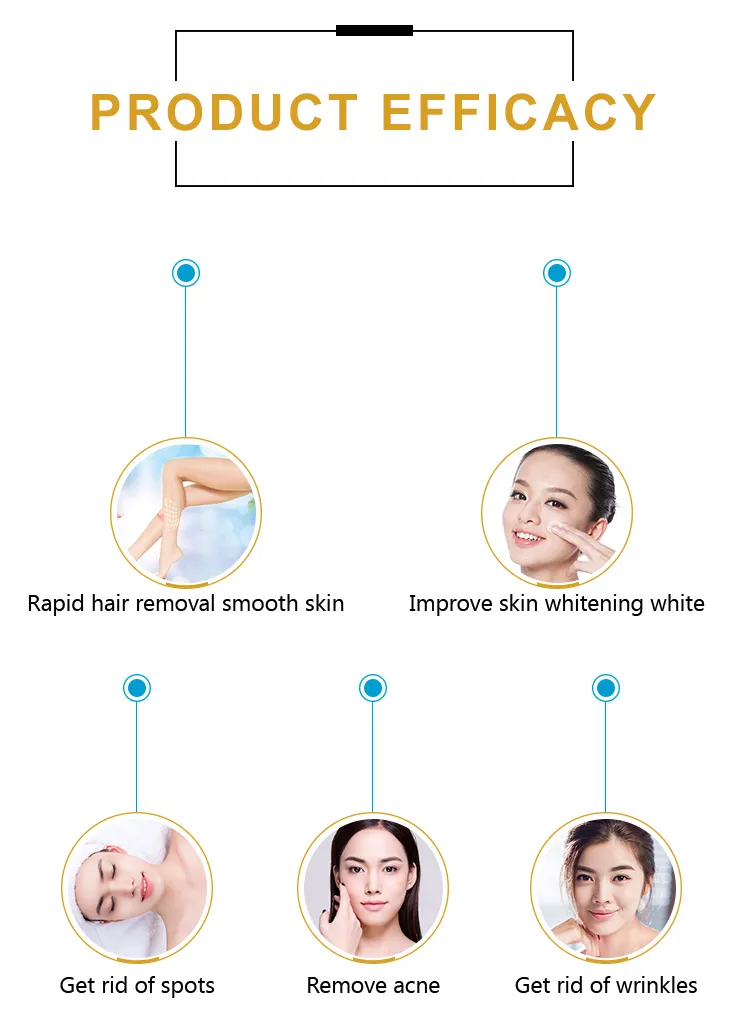 IPL Hair Removal System Operation Screen