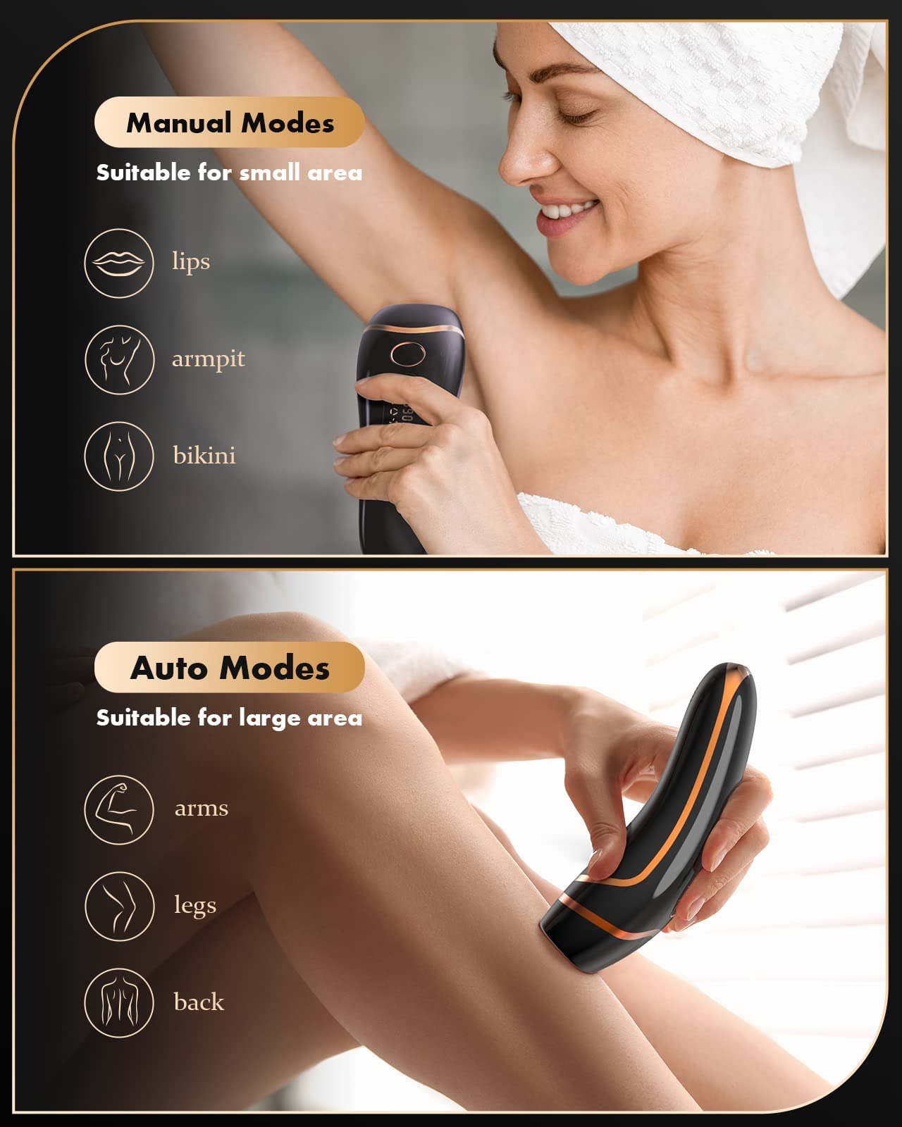 Hot Sale Portable Laser IPL Hair Removal Unlimit Flash Painless Ipl Hair Removal Device Permanent for Man and Woman Whole Body