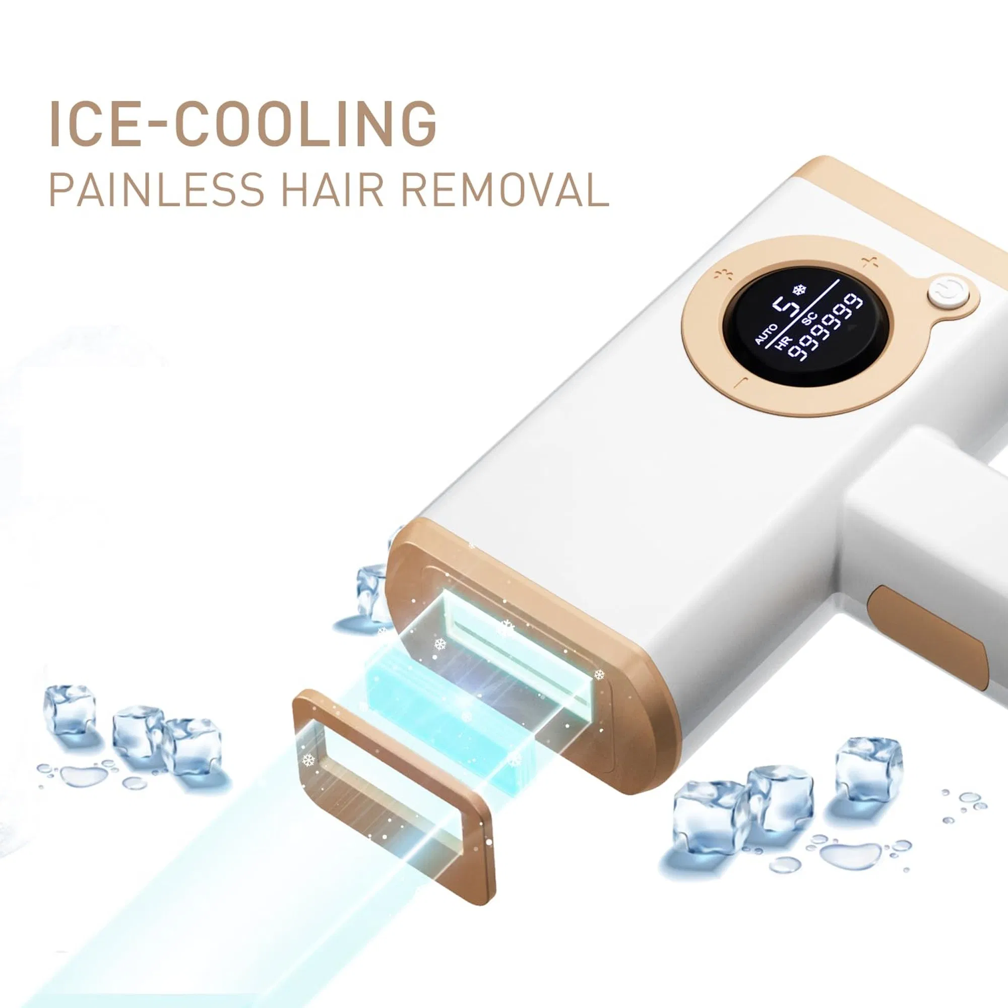 Original Manufacture Portable Epilator IPL Hair Removal Device with Ice Cooling System