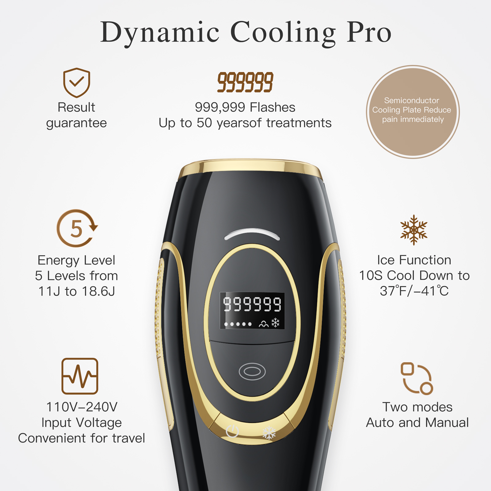OEM Hand Held Full Body Painless Permanent Home Hair Removal Laser Machine IPL Device Handset Wholesale