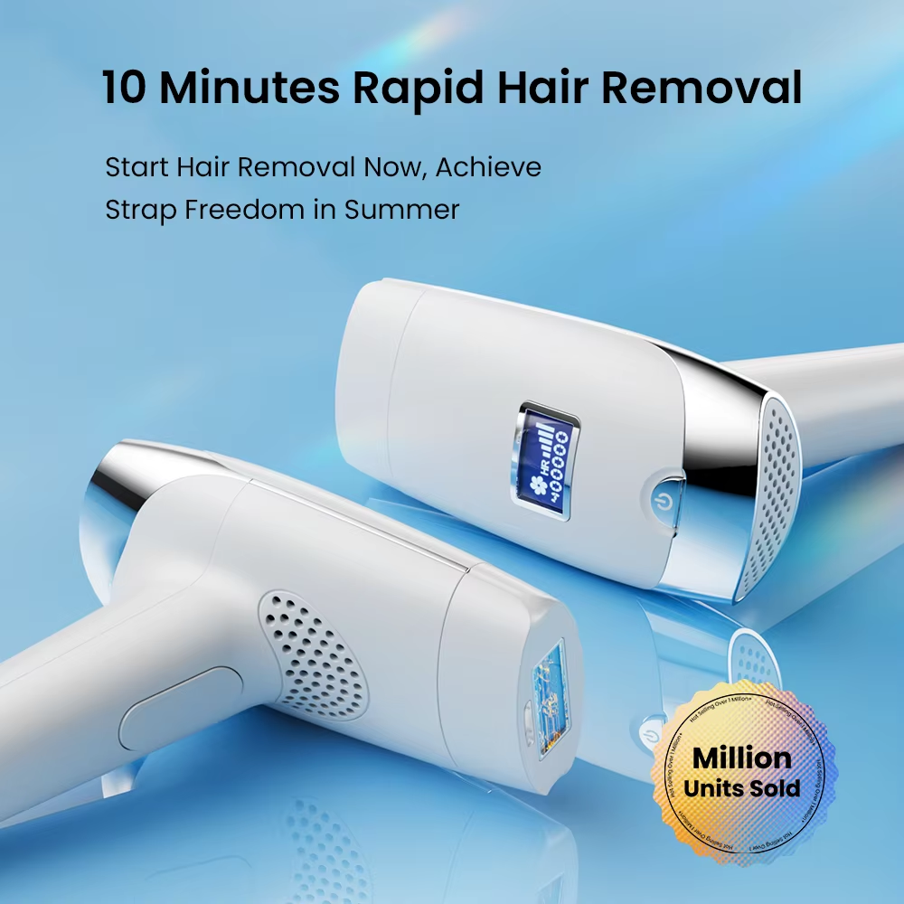 Moolweel T001i IPL Hair Removal Epilator Household RV Use Handheld Portable Painless Acne Removal Ice Cooling English Whole Body