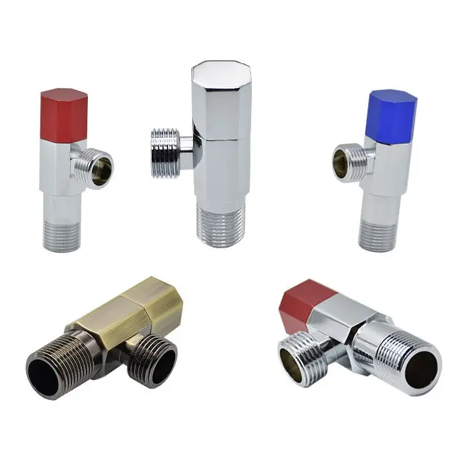 High-Quality Brass Angle Stop Valve Shut Off G1/2inch,plplaaoo Sink Shut Off Valve,1Pc Bathroom Water Control Angle Valve Company, Products