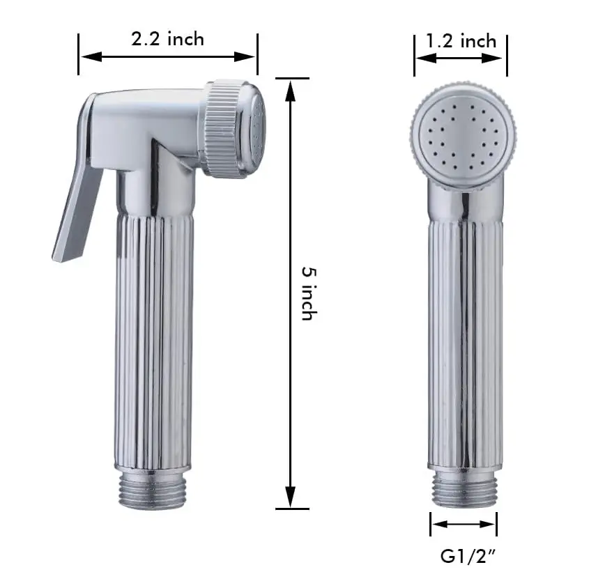 OEM Handheld Bidet Sprayer Head for Toilet baby cloth diaper sprayer /pet shower sprayer (Chrome) Company, Exporters