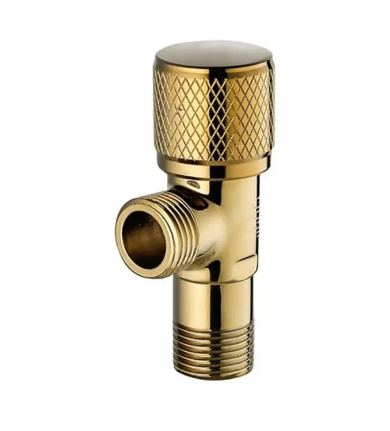 Wholesale Bathroom Angle Stop Valve Shut Off Quarter Turn Hot Cold Water Shut Off Valve For Toilet Kitchen Sink,  (Color : Silver, Gold, Black, Silver) Supplier, Companies