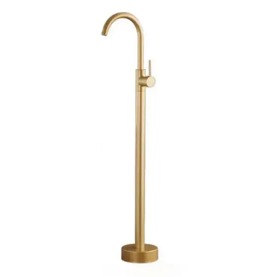 Cheap Single Function Freestanding Tub Filler Floor Mounted Single Handle Bathtub Faucet Without Handheld Spray Single Lever Brass Mixer Tap Suppliers, Product