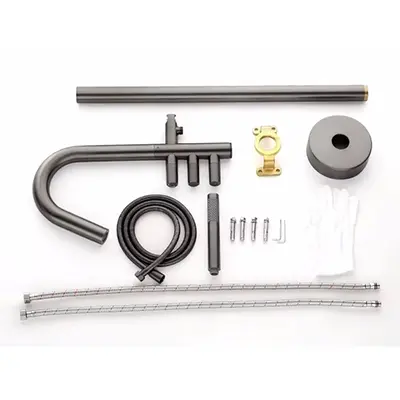 High-Quality Freestanding Bathtub Faucet, Floor Mount Tub Filler, High Flow Brass Bath Shower Faucets With Hand Shower And 360° Swivel Spout, Floor Mount Tub Faucet, Free Standing Bathtub Faucet Suppliers, Product