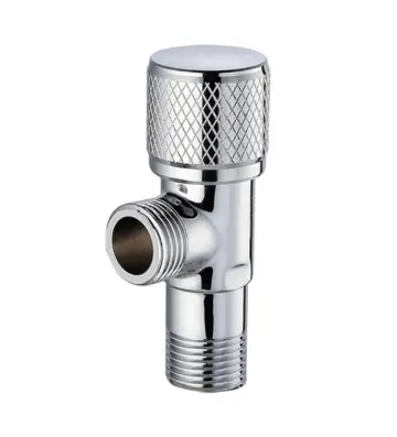 Bathroom Angle Stop Valve shut off quarter turn — toilet kitchen sink silver gold black