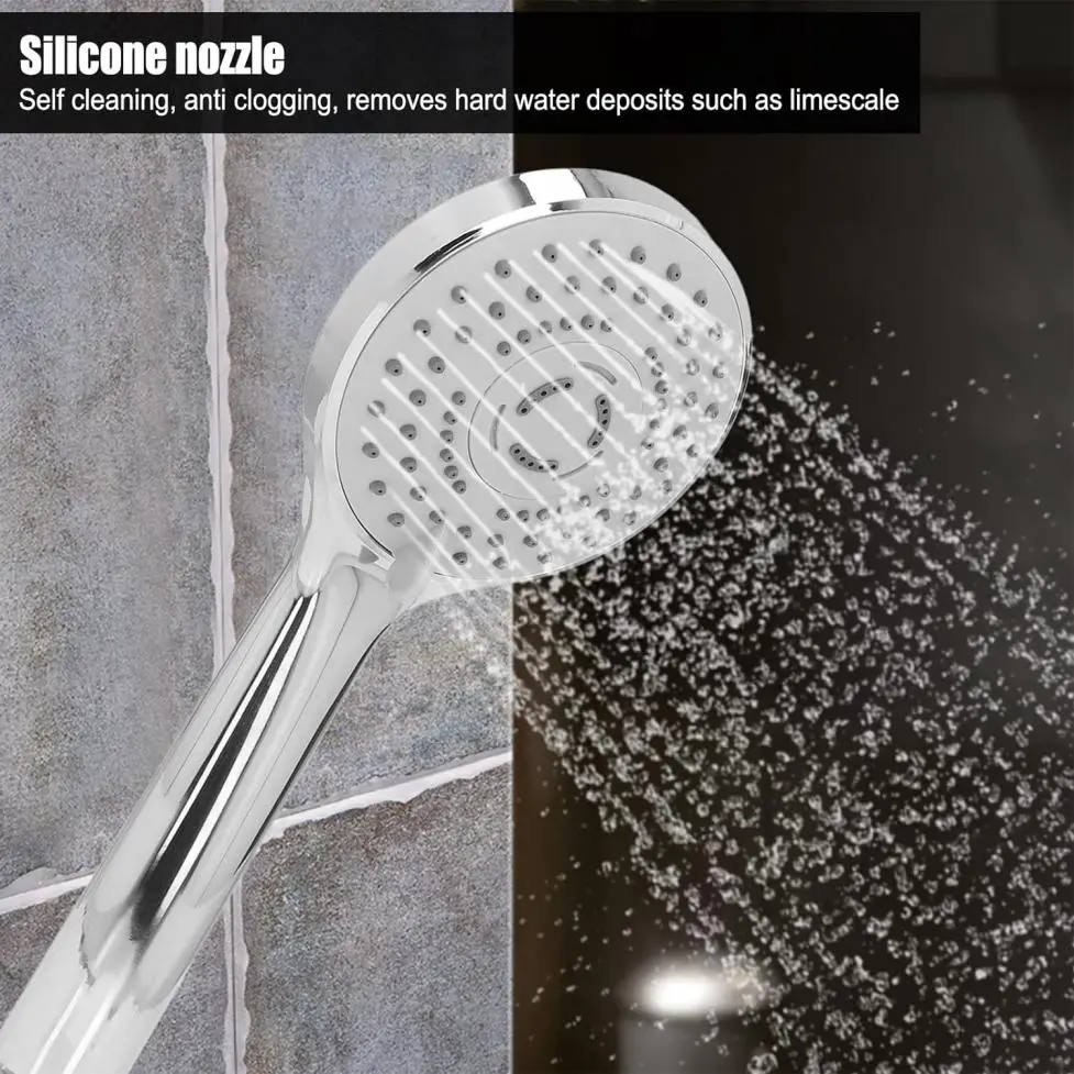 High-Quality Handheld Shower Head, High Pressure 5 Spray Settings Hand Held Showerhead, G1/2 Male Female Thread Handheld High Pressure Shower Head Manufacturers, Companies