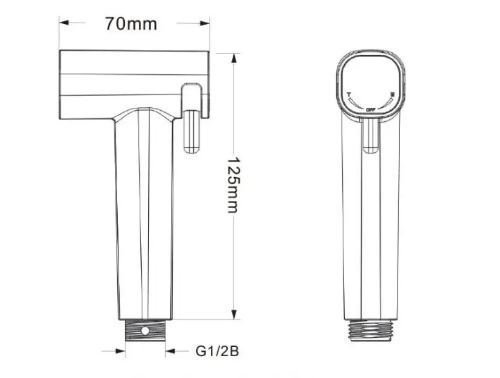 High-Quality New hot sale 2 sprayer functions bidet for toilet high pressure plastic shattaf set Shower Spray Companies, Product