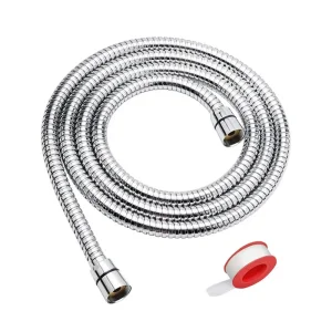 High-Quality Universal Flexible Shower Hose - Extra Long, Stainless Steel, Double-Buckle