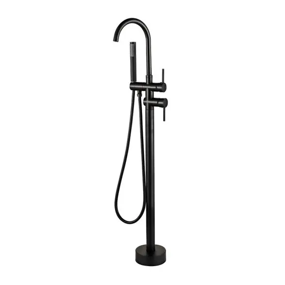 Wholesale Multi Function Brass Made Chrome Finish Floor Mount Tub Filler W Handheld Shower Wand Bathroom Fauce Companies, Products