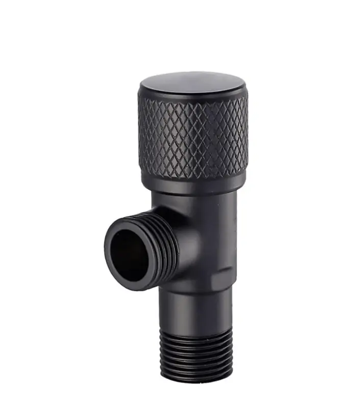 Wholesale Bathroom Angle Stop Valve Shut Off Quarter Turn Hot Cold Water Shut Off Valve For Toilet Kitchen Sink,  (Color : Silver, Gold, Black, Silver) Supplier, Companies