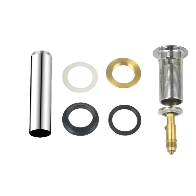 Cheap Bathroom Sink Drain Stopper Faucet Vanity Sink Pop Up Drain Assembly with Overflow, Chrome Finish Manufacturers, Products