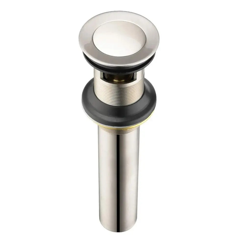 Cheap Bathroom Sink Drain Stopper Faucet Vanity Sink Pop Up Drain Assembly with Overflow, Chrome Finish Manufacturers, Products