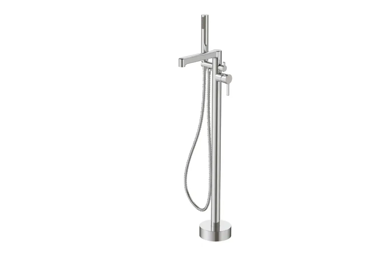 Bathtub Faucet — floor mount tub filler