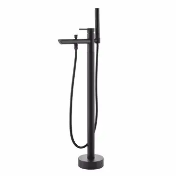 Floor Mount Brass Bathtub Faucet freestanding tub filler shower faucet mixer tap