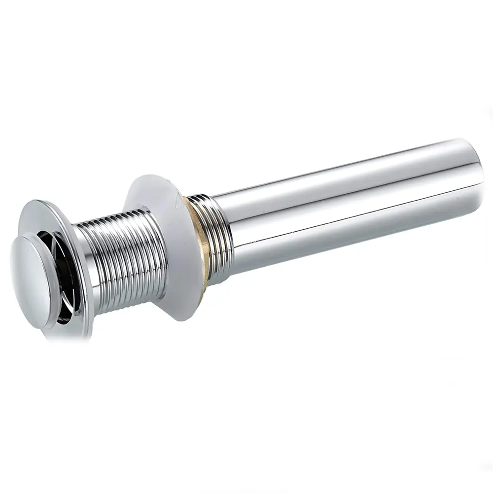 China Bathroom Sink Drain Without Overflow with Strainer Basket Detachable Vessel Sink Lavatory Vanity Pop Up Drain Stopper Polished Chrome（small Popup Cap） Supplier, Product